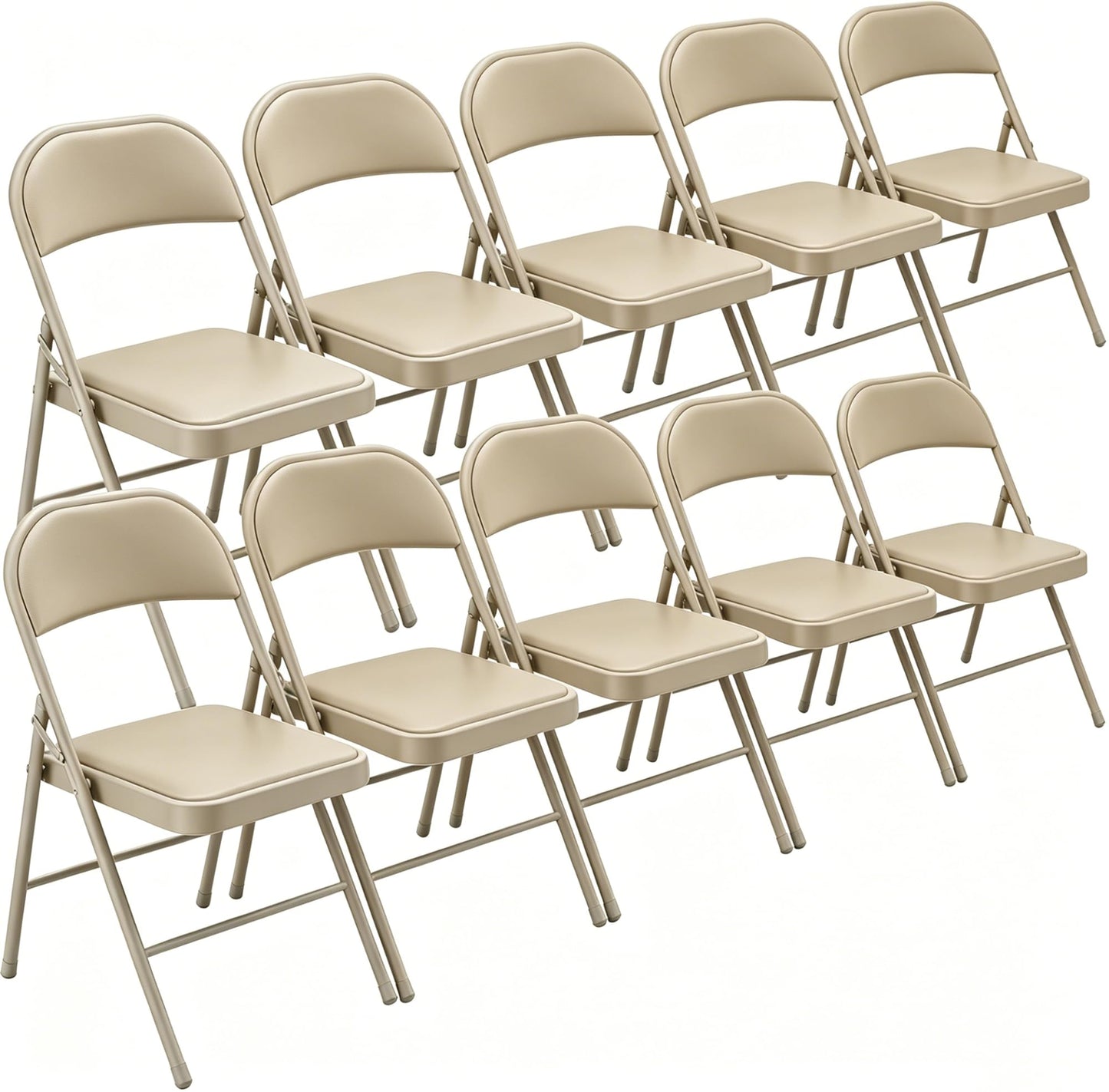 Black Folding Chairs 4-Pack, Breathable Plastic for Card Tables & Indoor Outdoor, Easy-Clean & Supports 400 Lbs